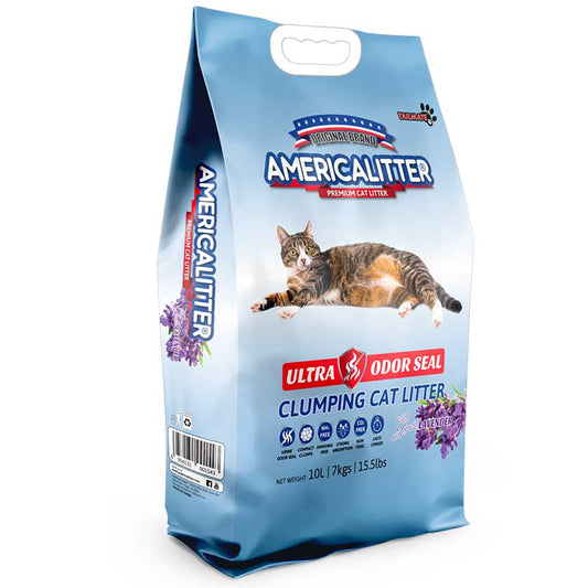 Arena Sanitaria Americalitter Odor Seal Aroma Lavanda 7kg