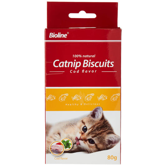 Bioline Galletas de Catnip y Bacalao 80gr