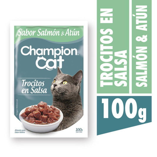Champion Cat Pouch Sabor Atun y Salmon 100g