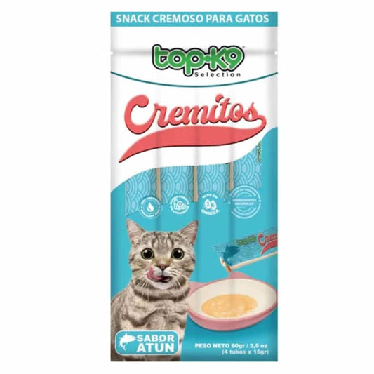 Snack Cremitos TopK9 Atun 4 tubos 60g