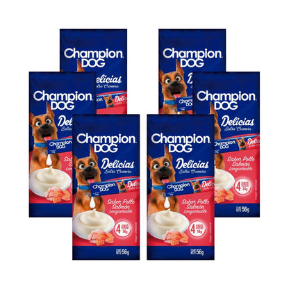 Champion Dog Snack Delicias Carne Caja 6x56g