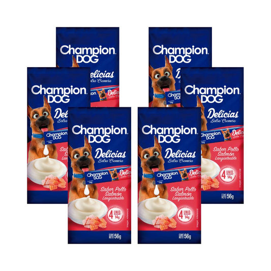 Champion Dog Snack Delicias Carne Caja 6x56g