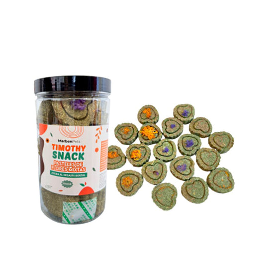 Timothy Snack Pasteles de flores mixtas 200gr
