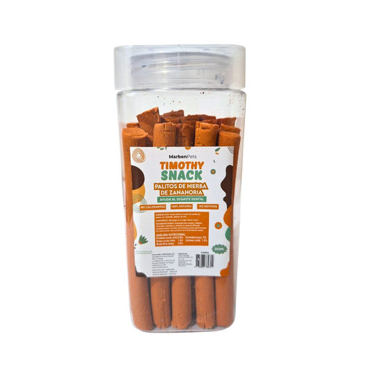 Timothy Snack Palitos de hierba de zanahoria pack 12 u