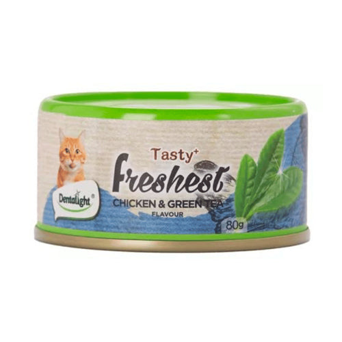 Lata Tasty Freshest Pollo y Te Verde 80g