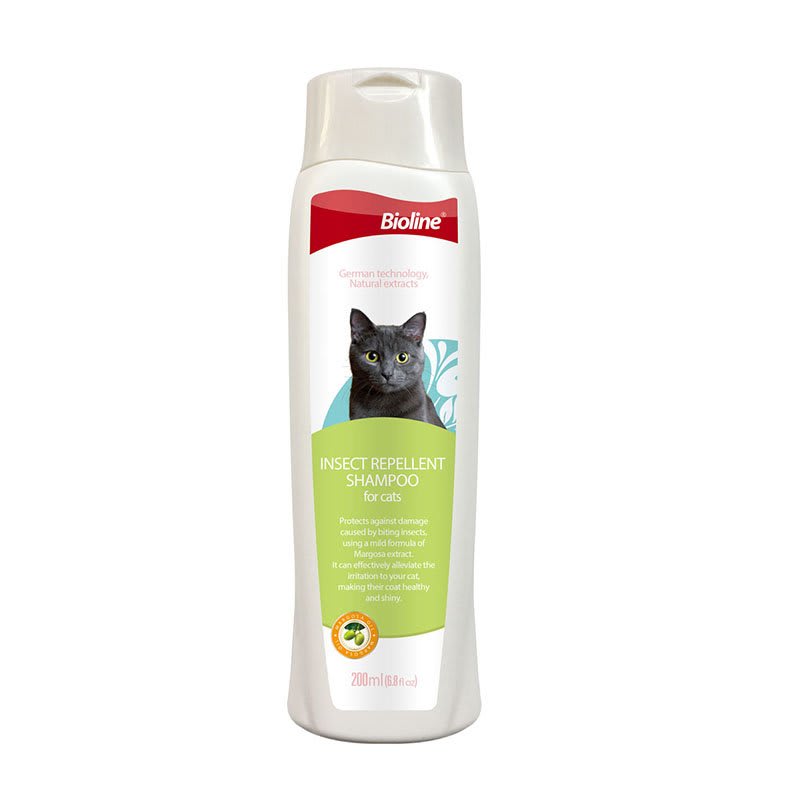 Bioline Shampoo Cat Repelente De Insectos
