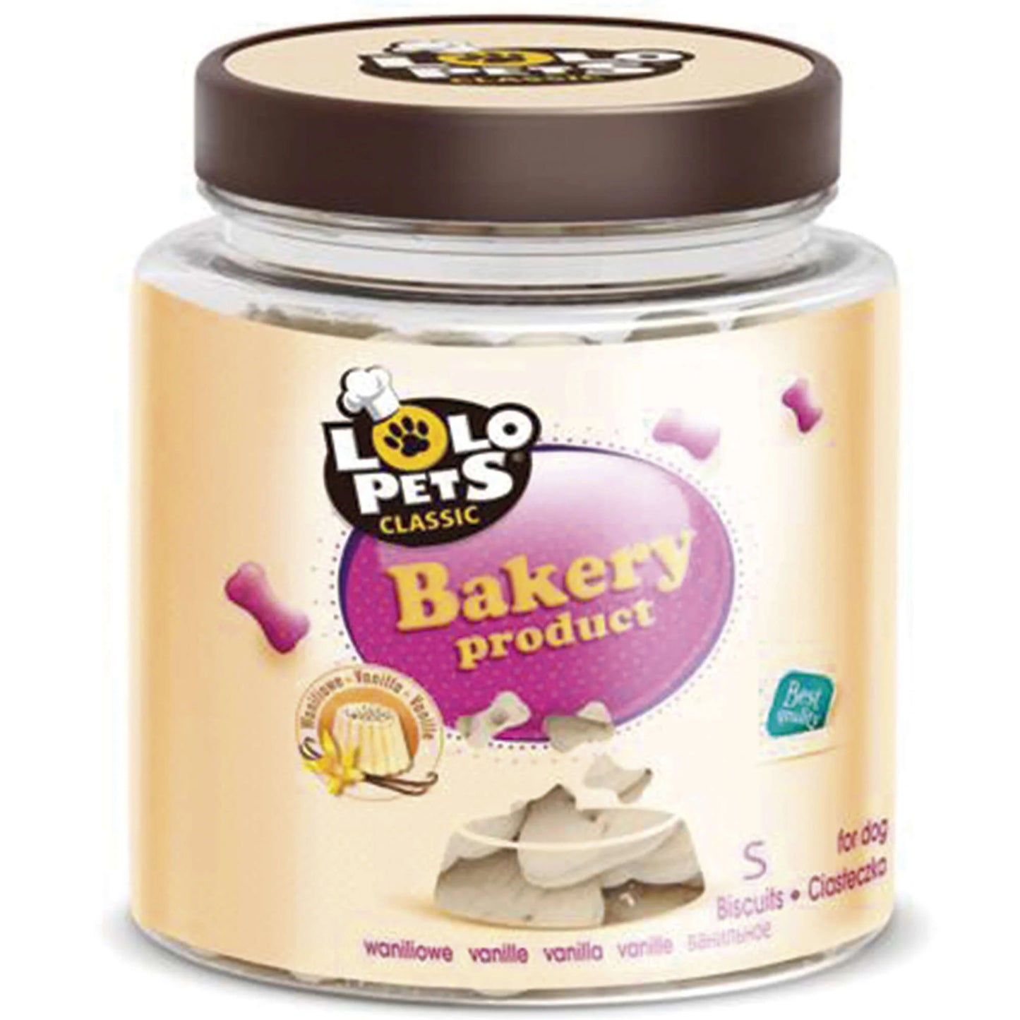 Galletas Lolopets Huesitos Biscuits Vainilla Small 210g
