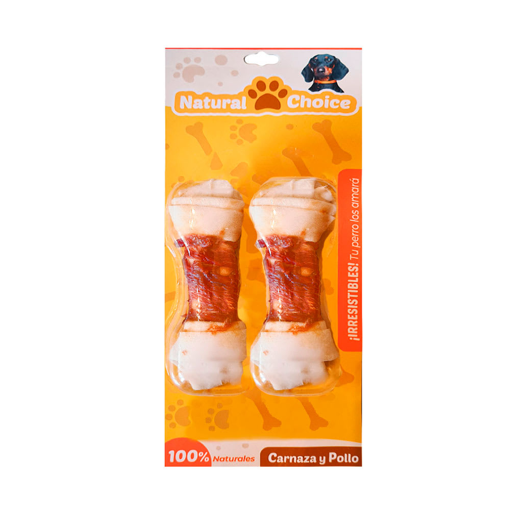 Natural Choice Hueso 2 Uni envueltos en pollo