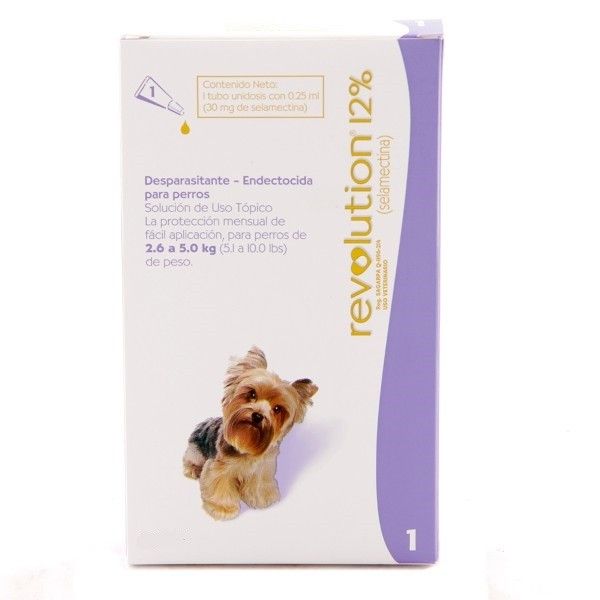 Revolution 12% Para Perros de 2,5-5,0kg