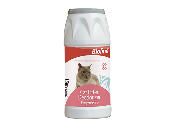 Bioline Cat Litter Deodorant (Talco desodorante de arenas sanitarias) 425gr