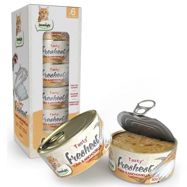 Lata Tasty Freshest Atun y Anchoas 80g Caja