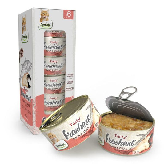 Lata Tasty Freshest Atun y Cangrejo 80g Caja